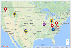 Locations of Major U.S. Fuel Cycle Facilities