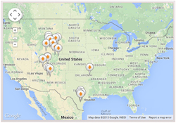 Locations of Uranium Recovery Sites Undergoing Decommissioning