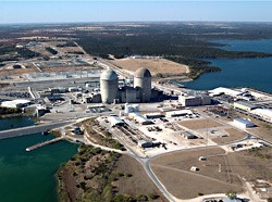 Aerial view of Comanche Peak nuclear Power Plant